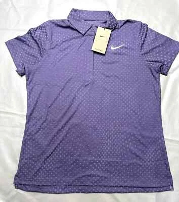 Nike  Dri-FIT ADV Tour Jacquard Purple Golf Polo Shirt FQ3056 553 Women's Medium - Image 1 of 4