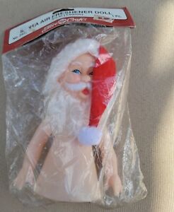 Santa Fibre Craft Air Freshener Doll Christmas 5.5 inch Vintage