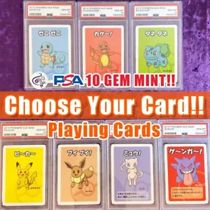 PSA 10 💎 Old Maid Pokemon Center Playing Card Babanuki Game Japanese Graded GEM - Picture 1 of 35