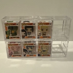 Funko Bitty Pop Dragon Ball Z Set LOT OF 6 (Commons Only) W/ Display Shelves - Picture 1 of 6