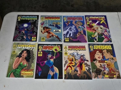 Superbabes #12 + 14-20 LOTE DE CARRERAS (AC Comics 2022) Good Girl Art GGA Femforce casi nuevo Foto 1 de 4