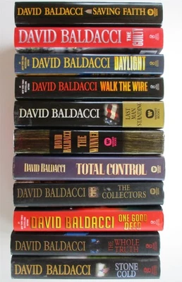 DAVID BALDACCI 11 Thriller HCDJ Book Lot All 1sts! DAYLIGHT GUILTY TOTAL CONTROL Foto 1 de 3