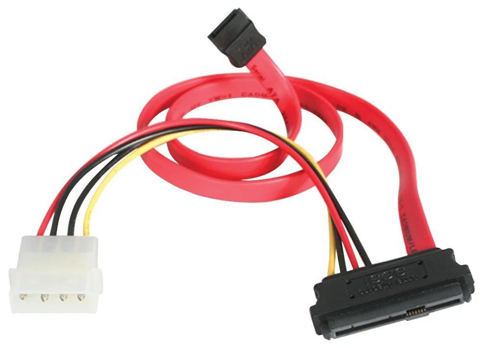 STARTECH - 29 Pin SAS to SATA Hard Drive Cable with LP4 Power - Image 1 of 1