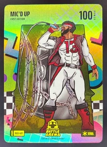 2025 BO JACKSON BATTLE ARENA ALPHA UPDATE MIC'D UP RAD-487 STEEL BATTLE FOIL - Picture 1 of 10