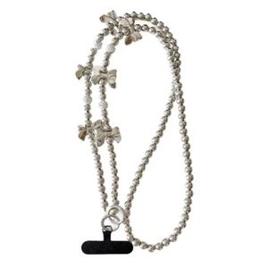 Hanging Decoration Pearl Phone Lanyard Anti Loss Hanging Rope Wallet - Photo 1 sur 13