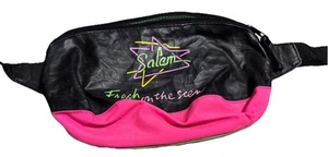 Salem Cigarettes Fresh On The Scene Vintage Black Fanny Pack 1980’s neon - Picture 1 of 8