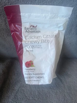 Bariatric Advantage citrato de calcio bocados masticables suplemento sin azúcar de 90 unidades Foto 1 de 2