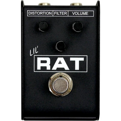 Mini pedal de efectos de distorsión Pro Co Lil' RAT negro Foto 1 de 4