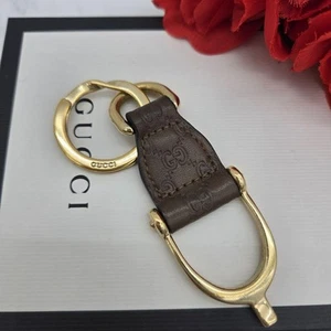 Porte-clés cuir GUCCI Horsebit occasion F/S Japon - Photo 1 sur 8