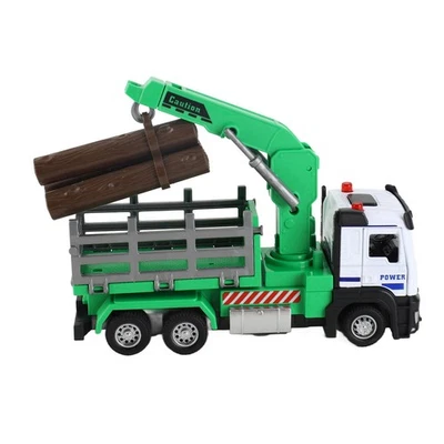 (Green) Toy Trucks Forklift Toy Garbage Truck Logging Model - Image 1 of 4