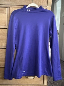 Under Armour Damen FAB! Tailliertes Coldgear Top mit Stehkragen in Grape Purple XL - Bild 1 von 4