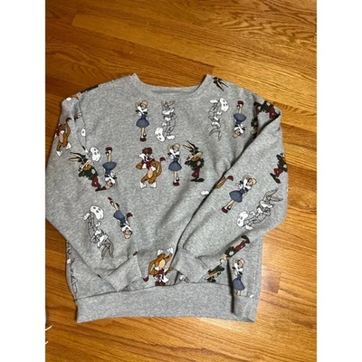 Warner Bros Looney Tunes Sweatshirt Cartoon Characters Gray XL(15-17) - Image 1 of 3