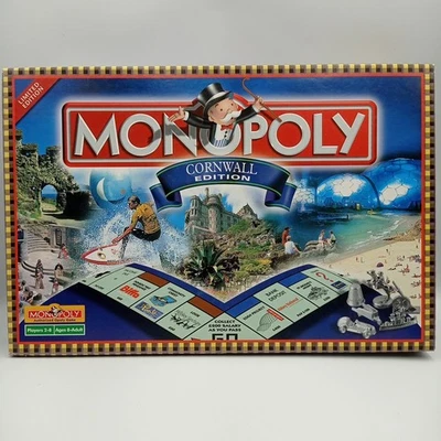 Monopoly Cornwall Edition by Winning Moves Board Game 2001 Retro Complete - Image 1 of 4