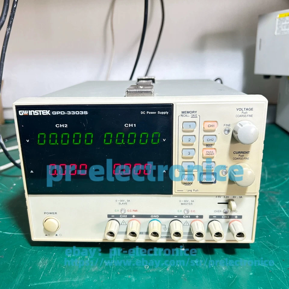 USED 1PCS GW Instek GPD-3303S 3-Channel Programmable Linear DC Power Supply 195W - Image 1 of 4