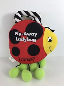 Infant Development Fly-Away Ladybug Rattle Book 11 Plush Soft Toy Stuffed Animal
