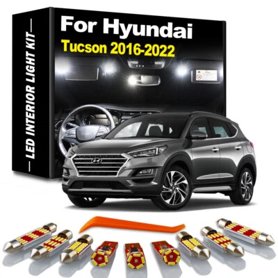 13pcs Canbus Car LED Interior Map Dome Light Kit For Hyundai Tucson 2016-2022 - Image 1 of 4