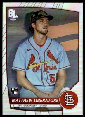 2023 Topps Big League SILVER  FOIL Matthew Liberatore Rookie St. Louis Cardinals - Image 1 of 2