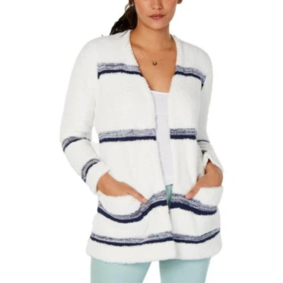 Acogedor Cárdigan Suéter Frente Abierto Blanco Combo XXL Style & Co. Para Mujer Foto 1 de 2