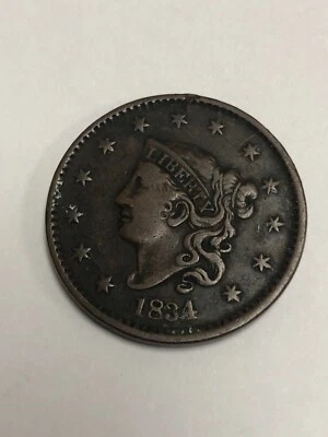 1834 US LIBERTY CORONET HEAD LARGE ONE CENT - Image 1 of 3