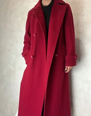 Aquascutum Vintage Maxi Wool Red Women's Coat size M-L or oversize - Image 1 of 4