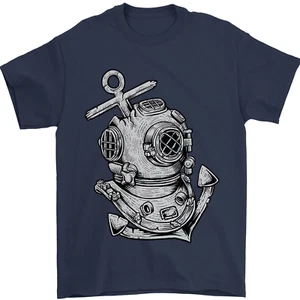 Scuba Tauchen Anker Diver Segeln Matrose Herren 100% Cotton - Bild 1 von 107