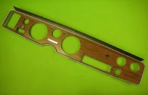 75-79 FIREBIRD AC DARK BROWN WOODGRAIN DASH GAUGE INSTRUMENT BEZEL GM - Picture 1 of 1
