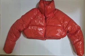 ZARA Cropped Puffer Jacket 3427/778 Size L  - Picture 1 of 15