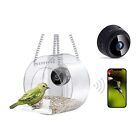 2X(Smart Bird House Pet Feeder Acrylic with Camera Home Pet Bird Feeder8763
