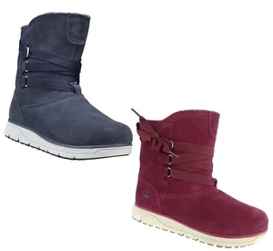 TIMBERLAND WOMEN'S LEIGHLAND PULL ON WATERPROOF SUEDE INSULATED BOOT US 7 EU 38 - Picture 1 of 12