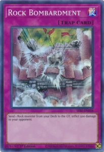 YGO-4x-Near Mint-Rock Bombardment - SESL-EN058 - Super Rare - 1st Edition-Secret - Picture 1 of 1
