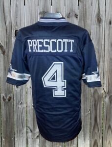 Dak Prescott (Cowboys) Blue / Home Football Jersey! Cstm Stitched! New