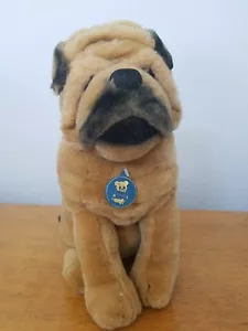 Vintage Dakin 1986 Shar Pei Crumples Puppy Dog Plush 14" Stuffed Toy Lovey - Picture 1 of 9