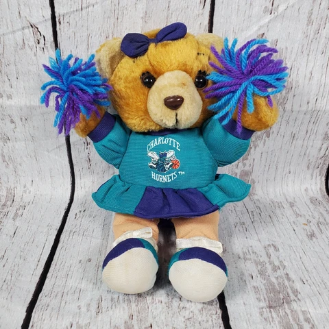Charlotte Hornets Teddy Bear Cheerleader Plush 8" Cover
