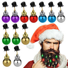 Weihnachtsglocke für Bart, lebendige Weihnachtsbartkugeln, bunte Ornamente