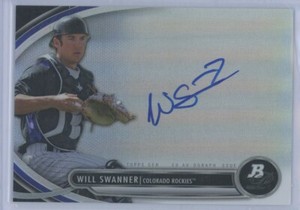 2013 Bowman Platinum Prospect Autographs #WS Will Swanner Colorado Rockies