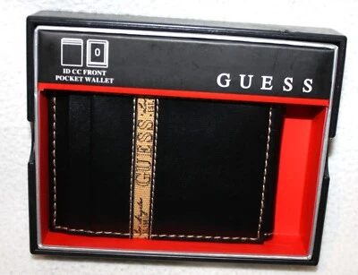 Cartera de bolsillo frontal Guess para hombre clip magnético para dinero negra $42.00 Foto 1 de 4