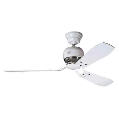 Hunter Ceiling Fan With Wall Switch Industry White Ventilator Without Light - Image 1 of 3