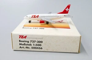 TEA Schweiz B737-3Q8 Reg: HB-IIF Herpa Maßstab 1:500 Diecast Modell 500456 - Bild 1 von 7