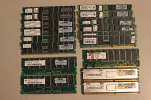 Lot 10 GB (17x512M,1GB) PC3-14900 DDR3-1866MHz ECC Registered CL13 240-Pin DIMM - Photo 1/2