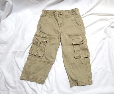 Pantalones cargo Healthtex caqui marrón bebé 18 meses niño niño pequeño Foto 1 de 4