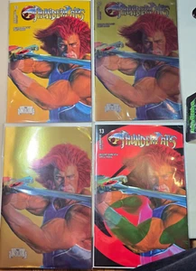THUNDERCATS #13 MARK SPEARS REG FOIL VIRGIN SET OF 4 NM LION-O COVERS W, V, X, Y - Picture 1 of 5