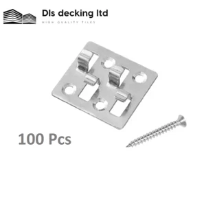 8mm Composite Wood Decking Hidden Clip Fixings Stainless Steel Heavy Duty - Picture 1 of 4