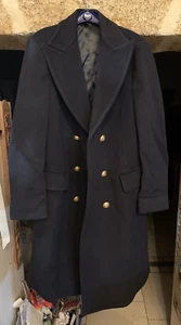 vintage CAPPOTTO MARINA MILITARE ITALIANA LA SPEZIA TAGLIA 48 1980s ottimo stato - Picture 1 of 9