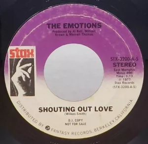 The Emotions 45 Shouting Out Loud STREO / MONO B7 - Picture 1 of 2
