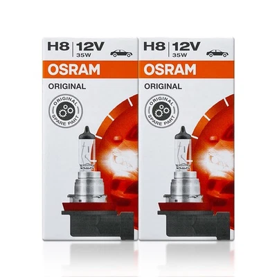 Faros antiniebla halógenos Osram ORIGINAL OEM H8 64212 35W 12V PUNTO paquete de 2 Foto 1 de 4
