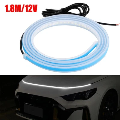 Luz de circulação diurna 180 cm para carro LED DRL capô tampa do motor luz de tira - Imagem 1 de 4