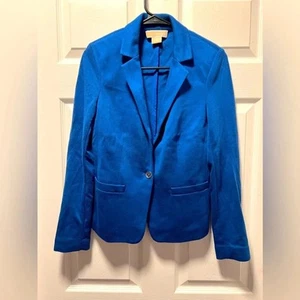 Michael Kors Blue Blazer Button Size 6 Petite - Picture 1 of 5
