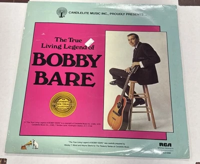 BOBBY BARE rare LP: The True Living Legend of Bobby Bare - 1979 2LPs VG+ - Image 1 of 4