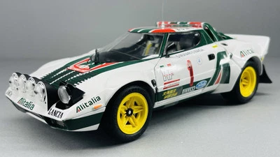 1/18 Kyosho LANCIA STRATOS HF 1977 Rally Monte Carlo Ganador Nº1 Diecast Raro  Foto 1 de 4