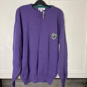 Vintage 80er Wimbledon Marke Tennis Strick Pullover Herren Medium Neu mit Etikett "Preppy" - Bild 1 von 5
